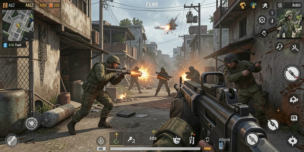 Tampilkan aksi mendebarkan dalam gameplay AA62 yang seru dan penuh tantangan.