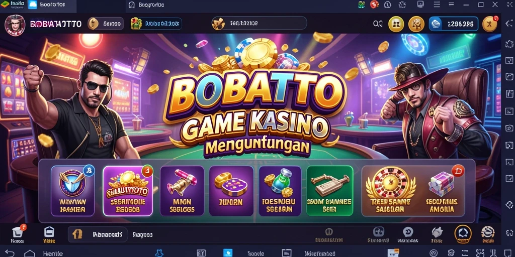 Gameplay seru di BOBATOTO dengan berbagai pilihan permainan Kasino.