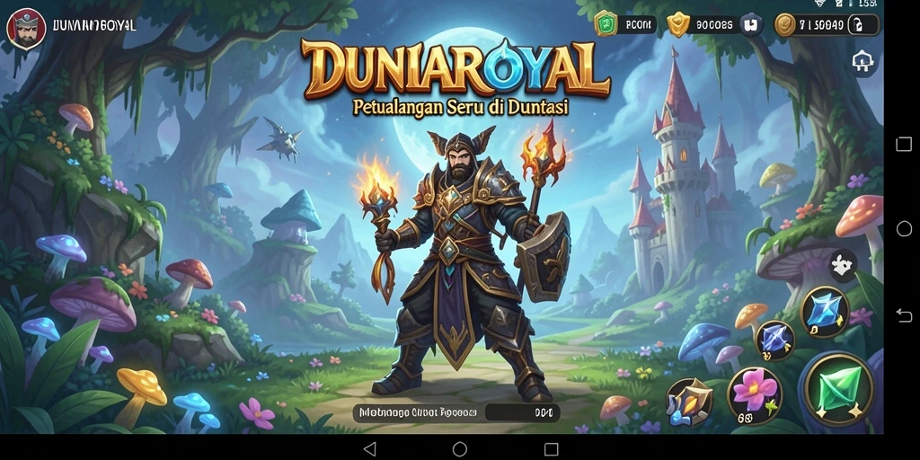 Gameplay seru dalam <strong>DUNIAROYAL</strong>, menampilkan aksi petualangan yang mendebarkan.