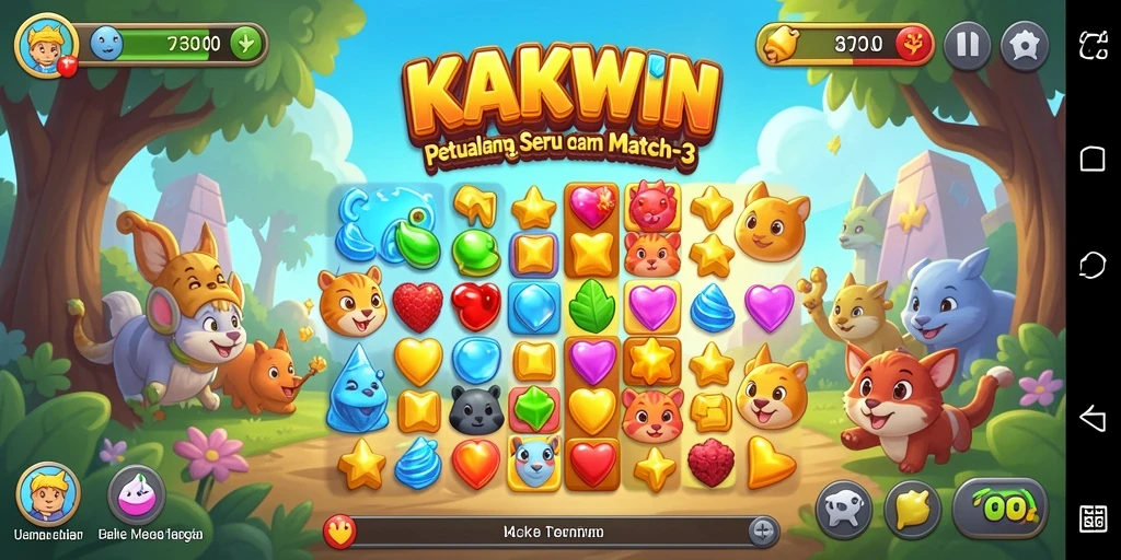Gameplay seru KAKWIN yang menantang dan menyenangkan.