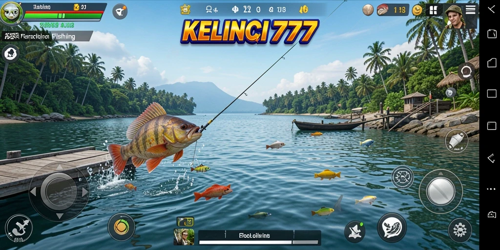 Tampilan screenshot game KELINCI777 menampilkan aksi memancing yang mendebarkan.