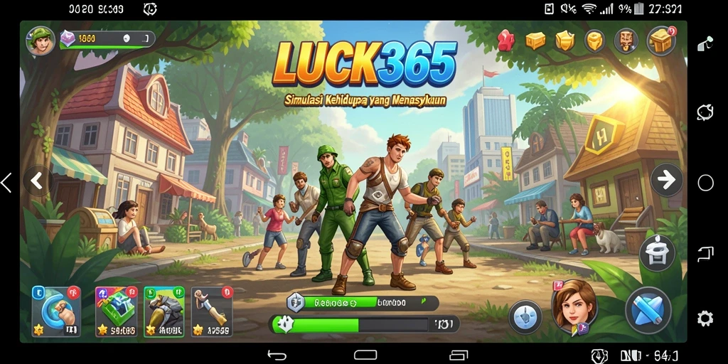 Tampilan utama gameplay LUCK365 yang memukau dan interaktif.