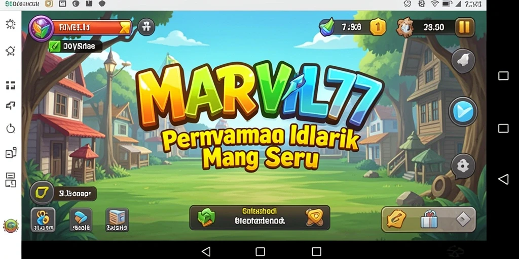 Screenshot utama MARVRL77 menampilkan gameplay yang santai dan progresif.