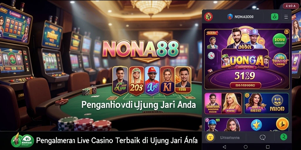 Tampilan gameplay Live Casino NONA88 yang menghidupkan pengalaman bermain.
