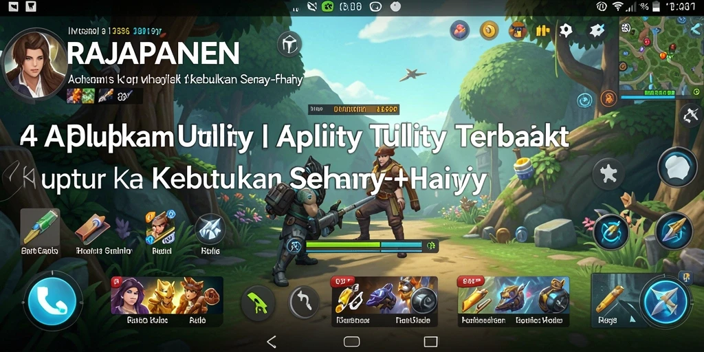 Tampilan utama RAJAPANEN dengan fitur-fitur Utility yang bermanfaat.