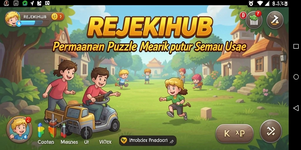 Tampilan gameplay Puzzle yang menarik dan menantang dari REJEKIHUB.