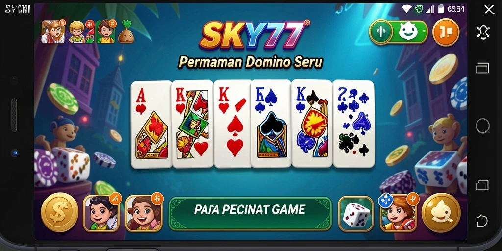 Tampilan gameplay seru dan menarik dari SKY77.