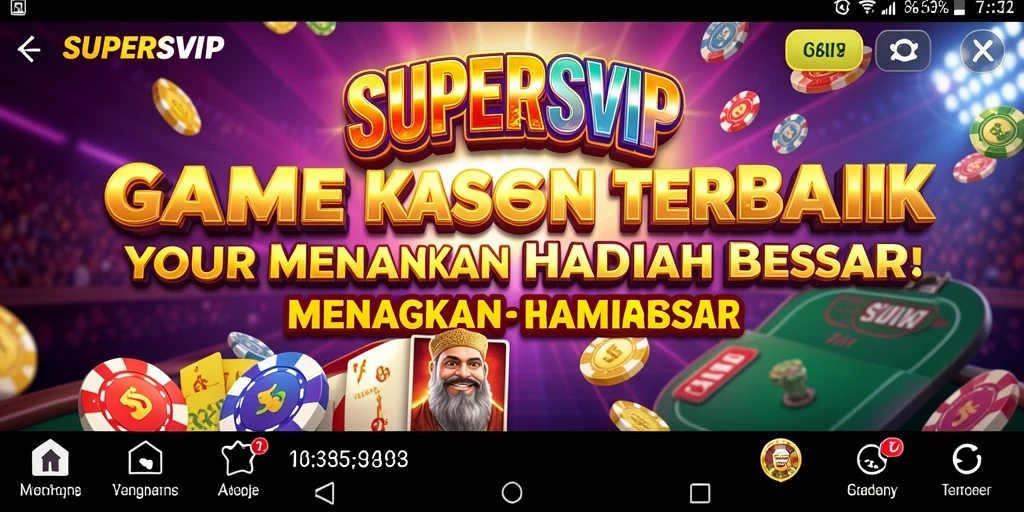 Tampilan seru gameplay Kasino di SUPERSVIP