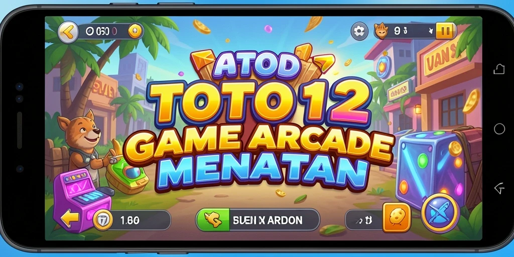 Screenshot TOTO12 menampilkan momen seru dalam gameplay arcade.