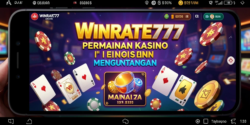 Screenshot WINRATE777 menampilkan suasana permainan kasino yang menarik.