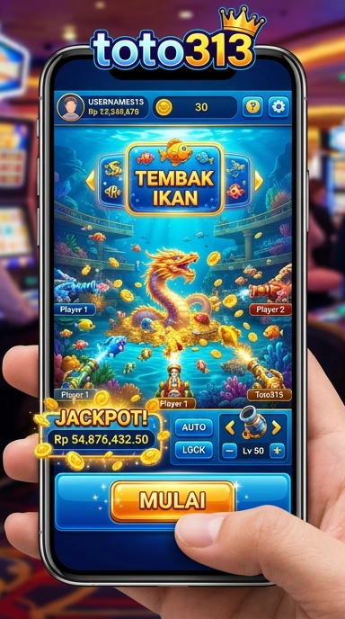 Tampilan antarmuka utama aplikasi toto313.